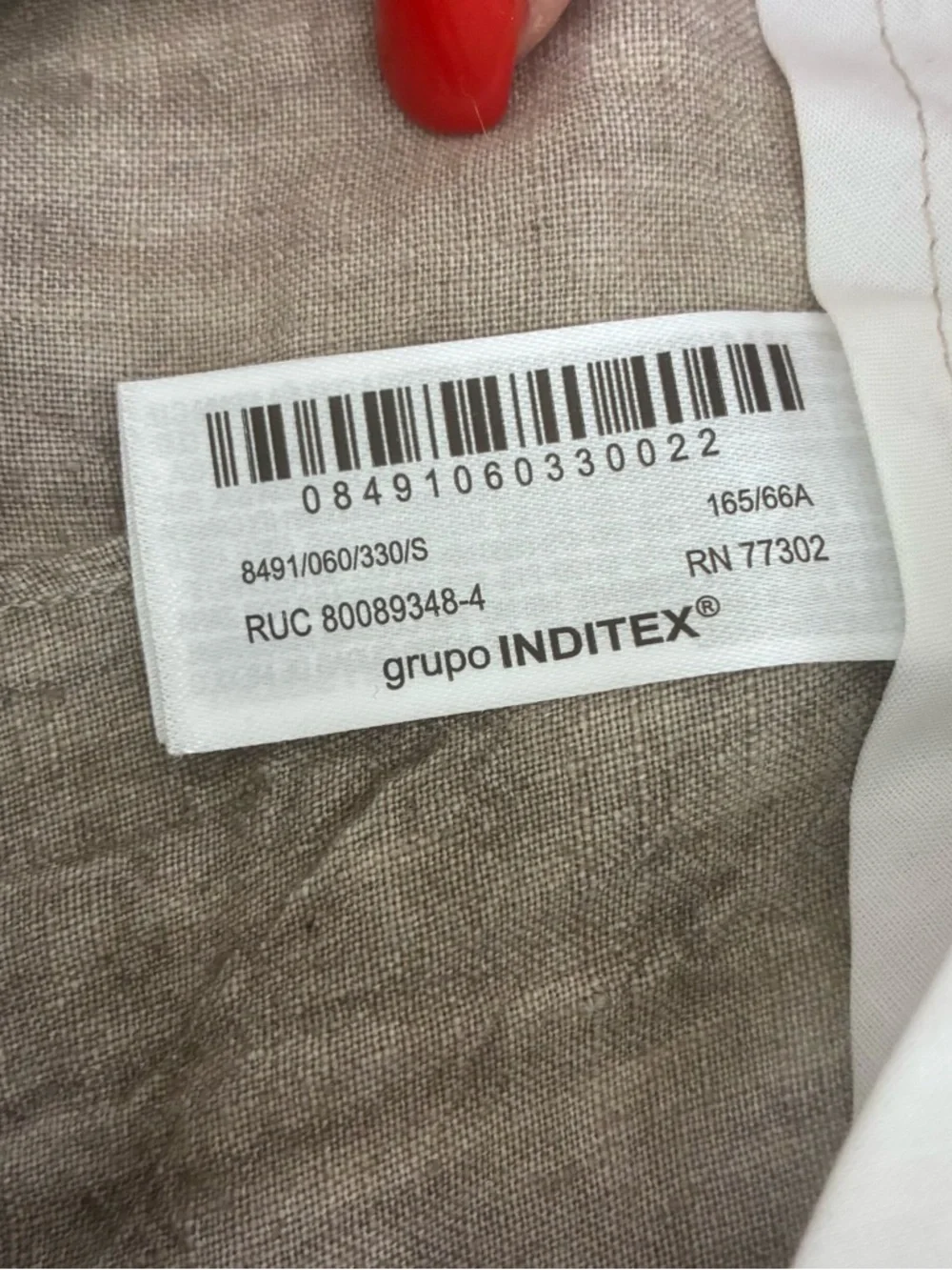 Zara 100% Linen Wide Leg Pants - Natural Crinkle - S - Picture 10 of 12